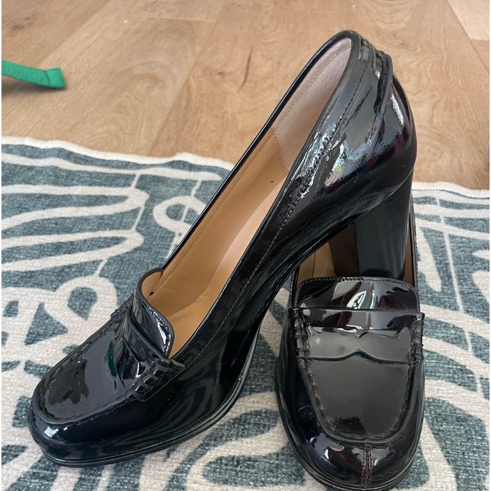 Michael kors patten leather heels